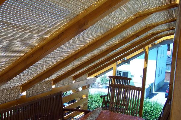 Mata bambusowa zamiast zasłony
